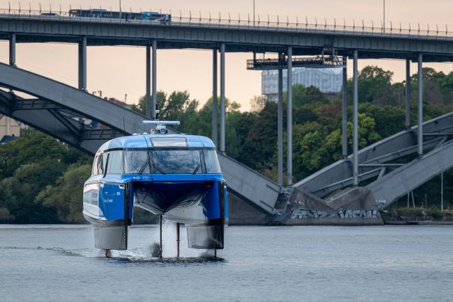 瑞典製造世界上第一艘電動水翼渡輪