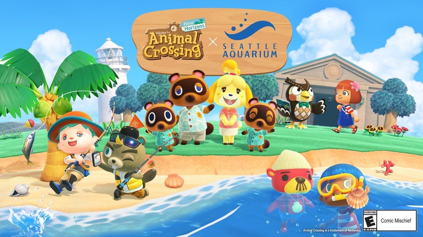 Nintendo and Seattle Aquarium Partner for Animal Crossing: New Horizons Experience