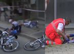 Mikel Landa 在 Giro d'Italia 第一階段發生嚴重撞車事故