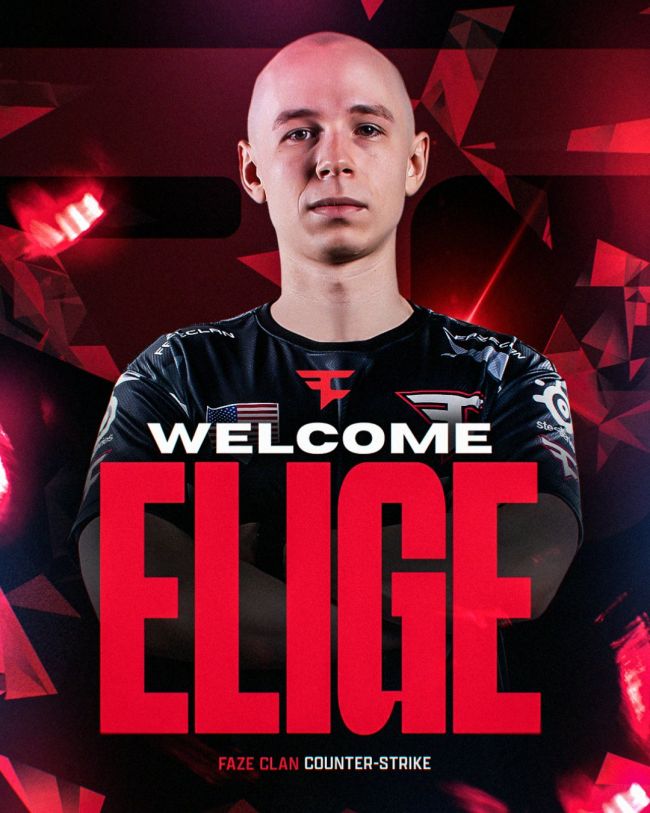 FaZe Clan 簽下 EliGE 加入其 Counter-Strike 2 小隊