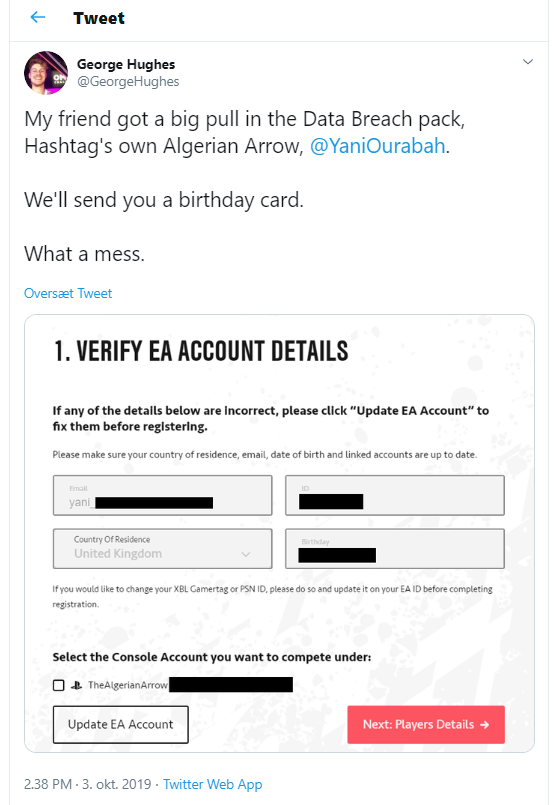 Fifa Global Series聯賽選手個資被ea洩漏 Gamereactor
