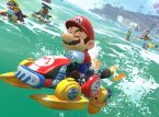 Mario Kart World 包括滑雪板上的 Shy Guys