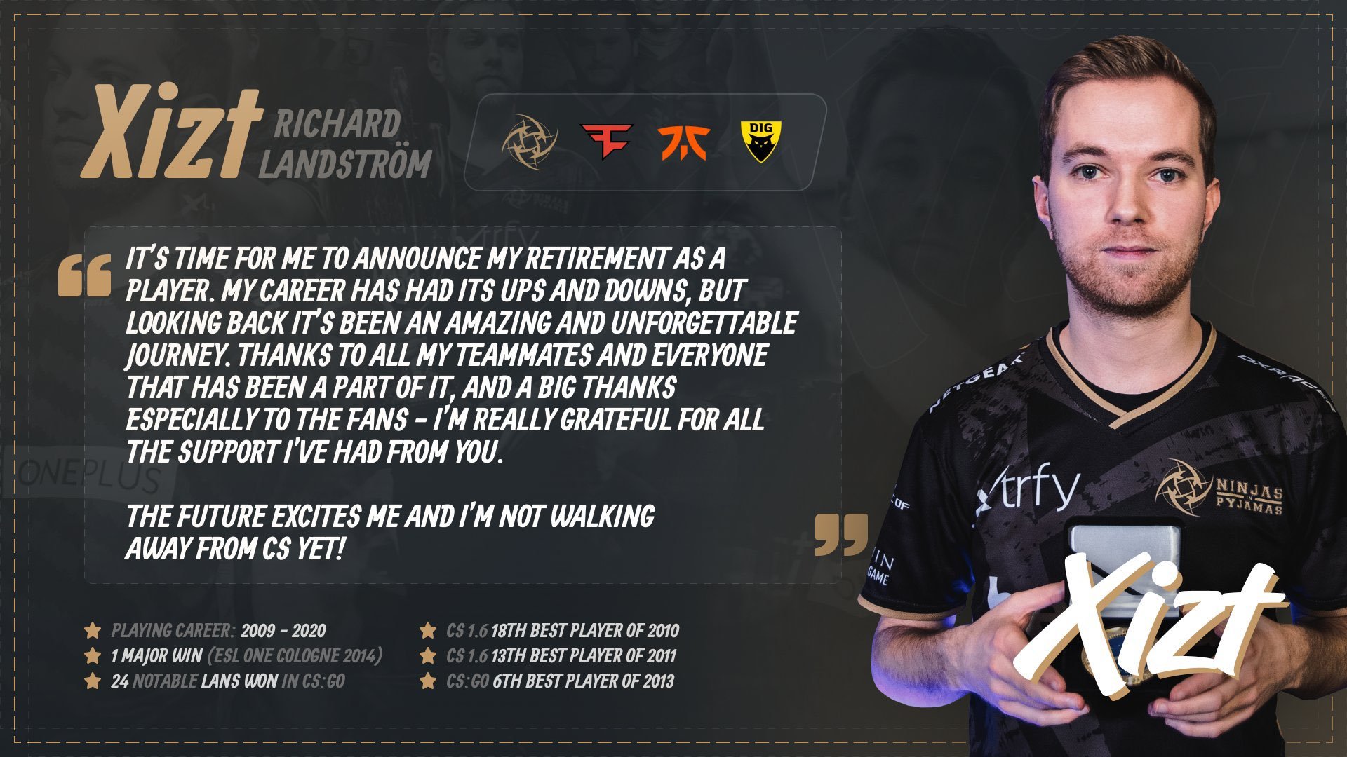 《CS:GO》資深老將 Xizt 退役 - Counter-Strike: Global Offensive - Gamereactor