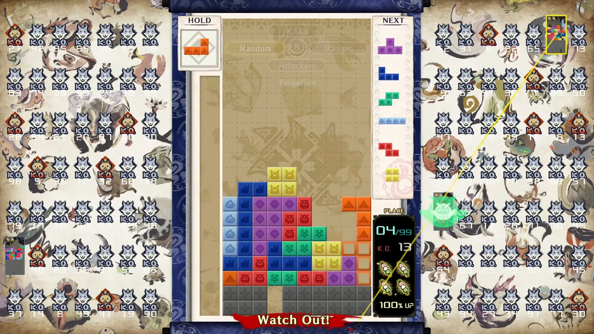 The next event of "Tetris 99" will be the theme of "Monster Hunter Rise" thumbnail