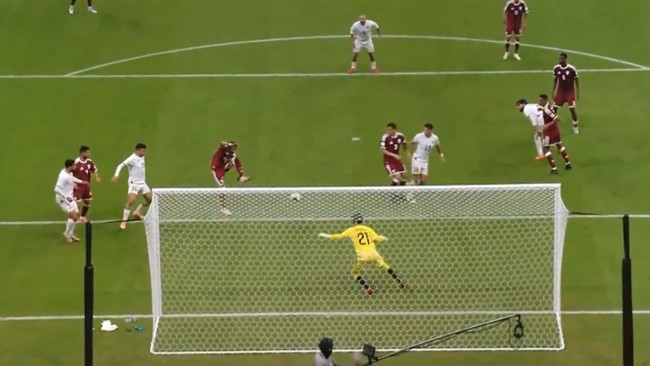 巴勒斯坦在阿拉伯盃主場卡達比賽中以烏龍球震驚第95分鐘