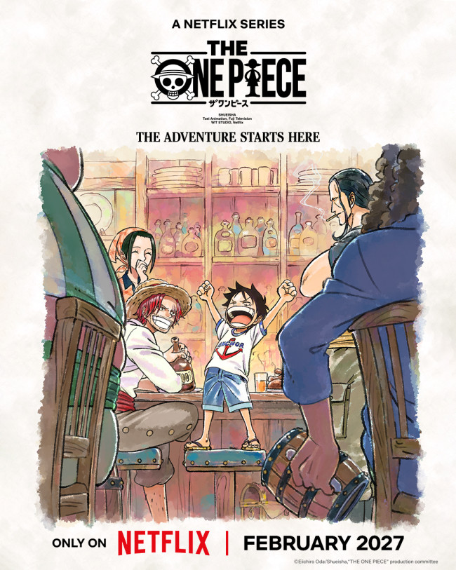 動畫重拍版 The One Piece 將於 2027 年 2 月啟航 Netflix