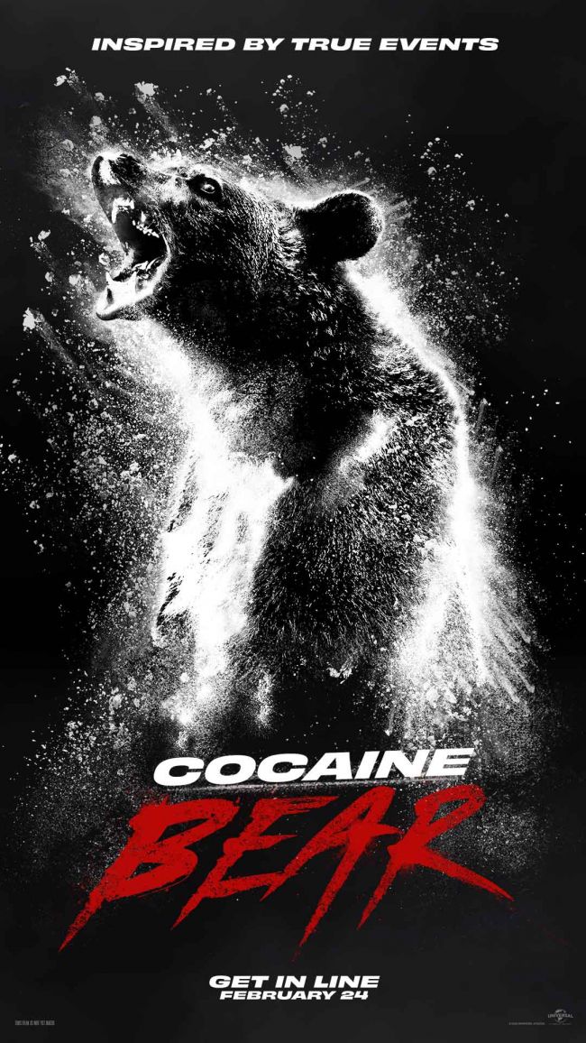 Cocaine Bear將於2月登陸電影院