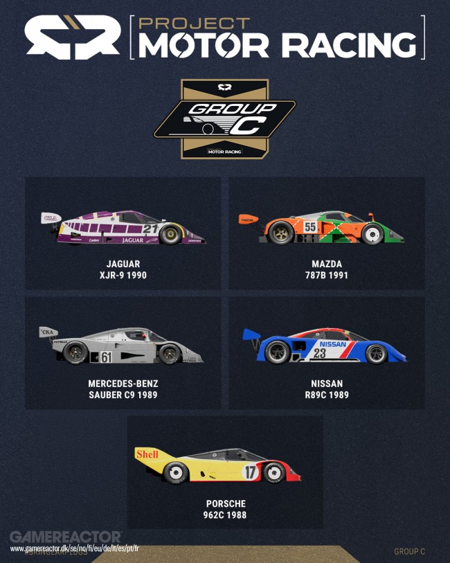Project Motor Racing 將日產和捷豹 C 組賽車添加到汽車名單中