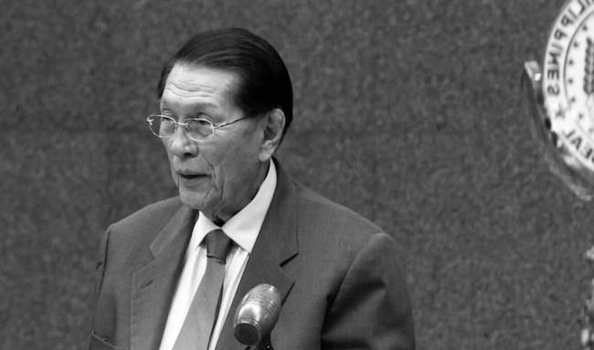 胡安·龐塞·恩里爾 （Juan Ponce Enrile） 去世，享年 101 歲
