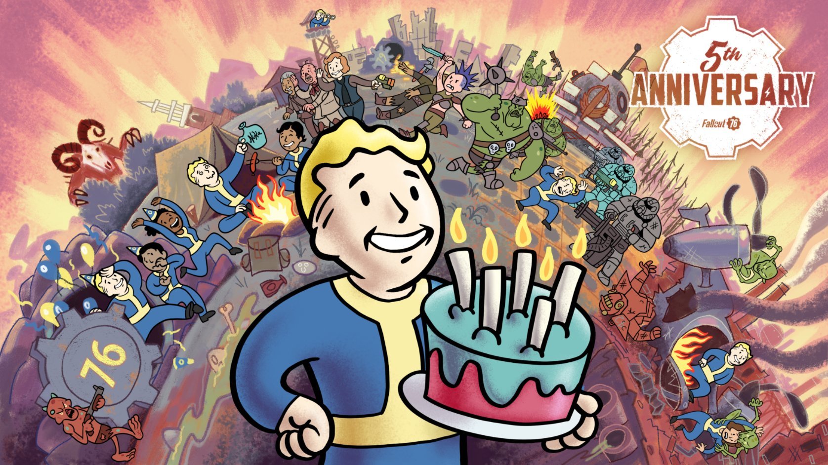 Fallout 76 Fifth Anniversary Celebration Free Gifts, Challenges, and LimitedTime Access to the