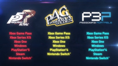 Persona Series - 宣佈Xbox Game Pass，Xbox Series X|S，PS4，PS5，PC和Nintendo Switch的預告片