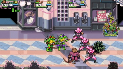 Teenage Mutant Ninja Turtles: Shredder's Revenge - Splinter Gameplay