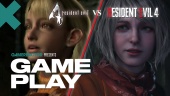 Resident Evil 4 Remake vs Original Gameplay Comparison - Meeting Ashley Graham